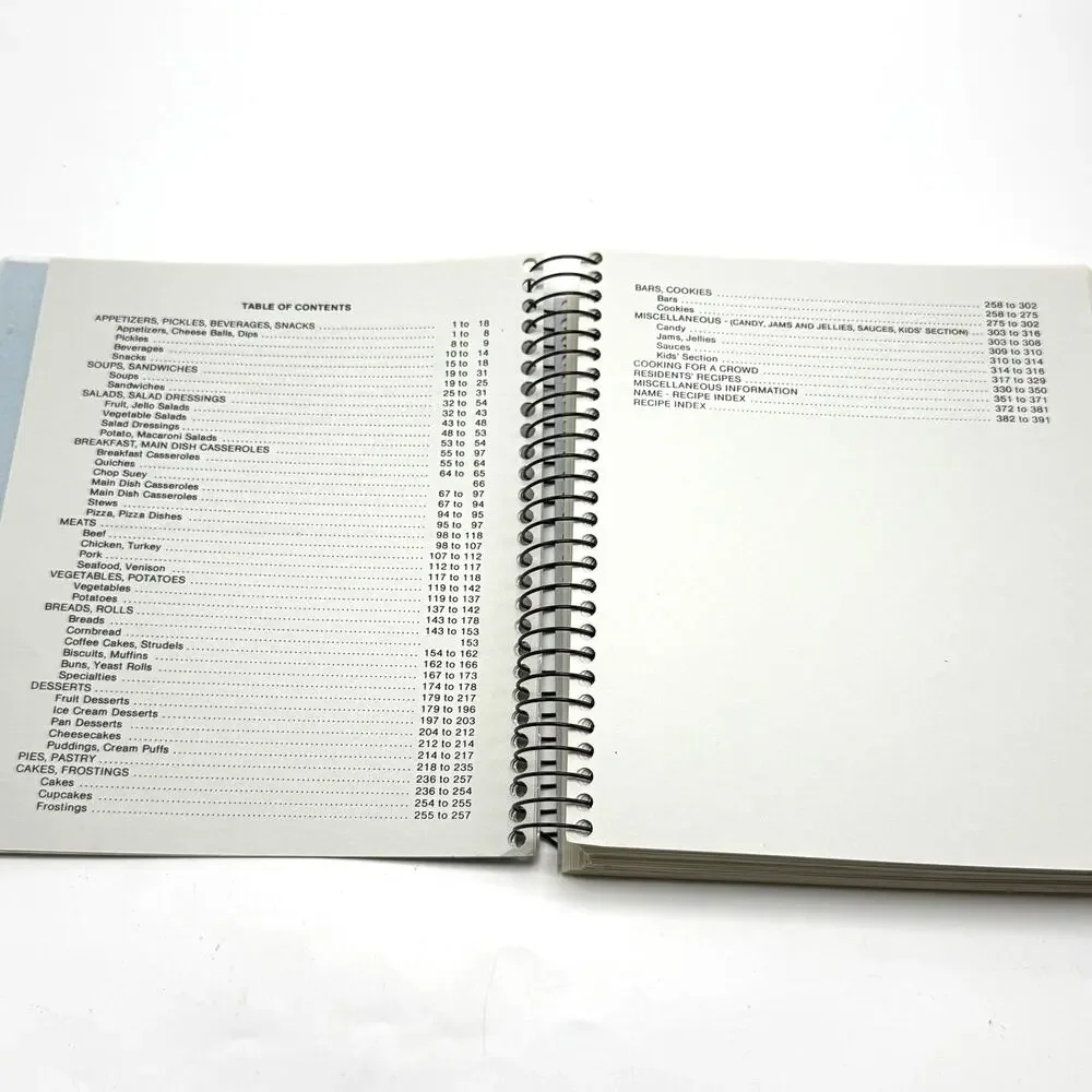 Fairbury Illinois Fairview Haven Cookbook Community Recipes Vintage 1980s 1990s